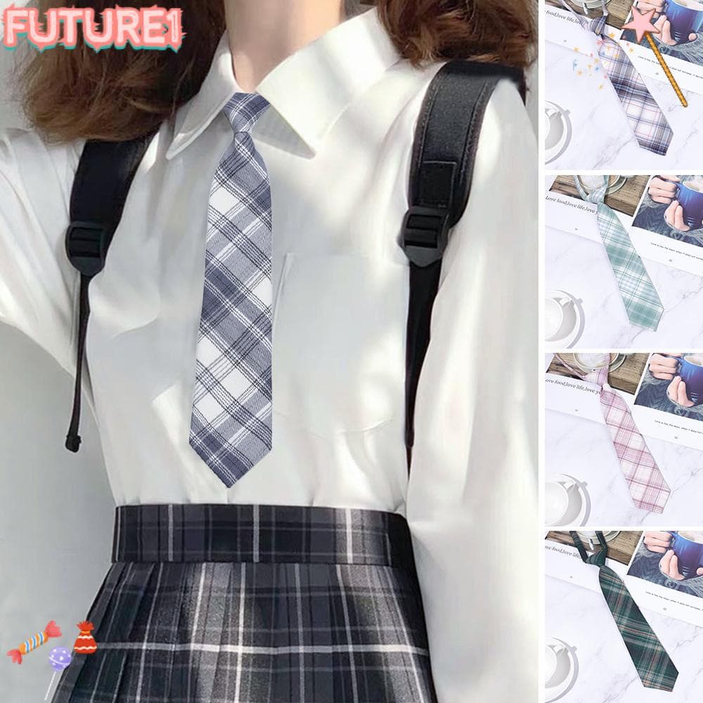 Futuro Moda JK Gravata Feminina Estilo Escolar Elegante Fofa Colorida Estudante