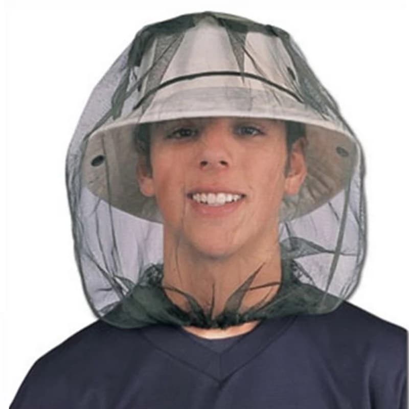 Tela Mosquiteiro Para Chapeu Bone  Pernilongo Pesca Camping