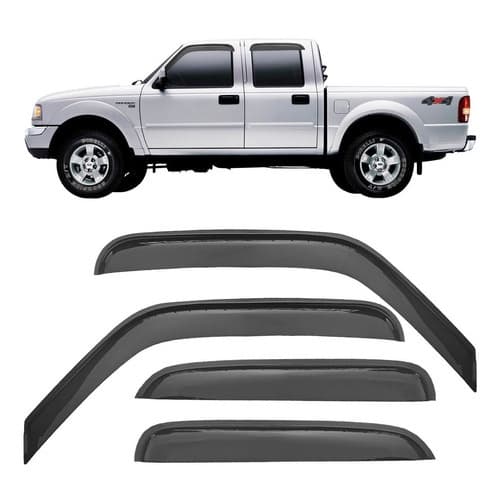 Defletor Calha de Chuva Ranger 1996 a 2012 4 Portas Ecoflex