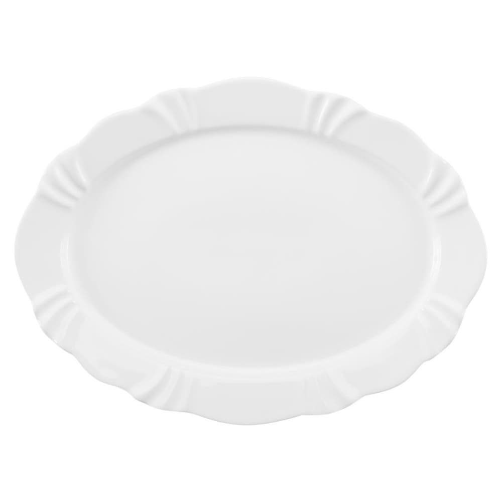 Travessa Oval Em Porcelana Soleil White 42x31cm Oxford