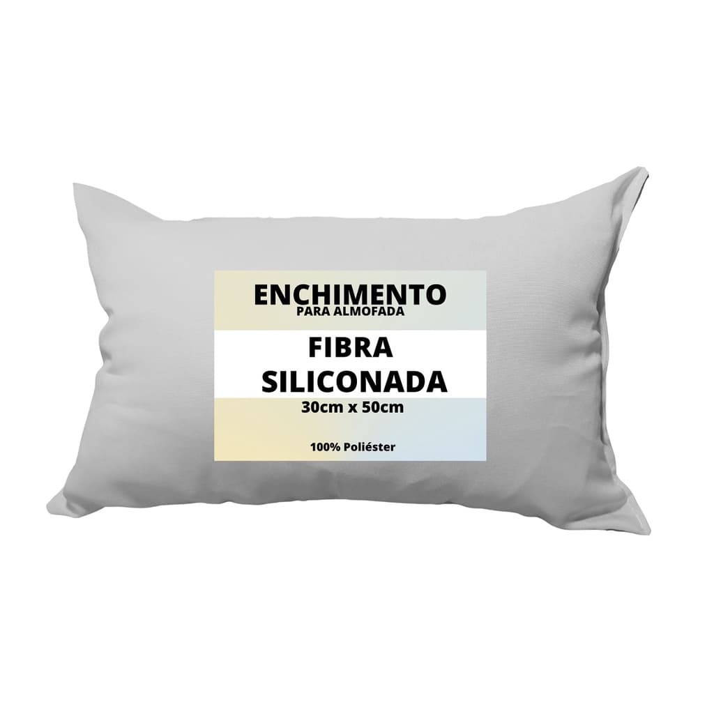 1 Refil Para Enchimento De Almofada 30x50 Cm Silicone