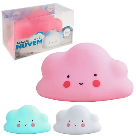 Kir 2 Luminária Nuvem Abajur Infantil decore o quarto de forma segura e aconchegante