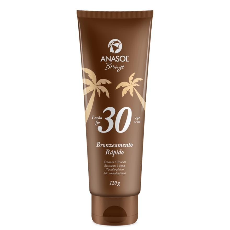 Anasol Loção Bronzeadora Bronzeamento Rápido FPS 30 - 120g