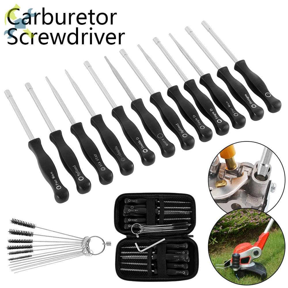 Kit De Ferramentas De Ajuste Do Carburador De 25pcs Conjunto De Chaves De Fenda Com Agulha De Limpeza SHOPTKC7430