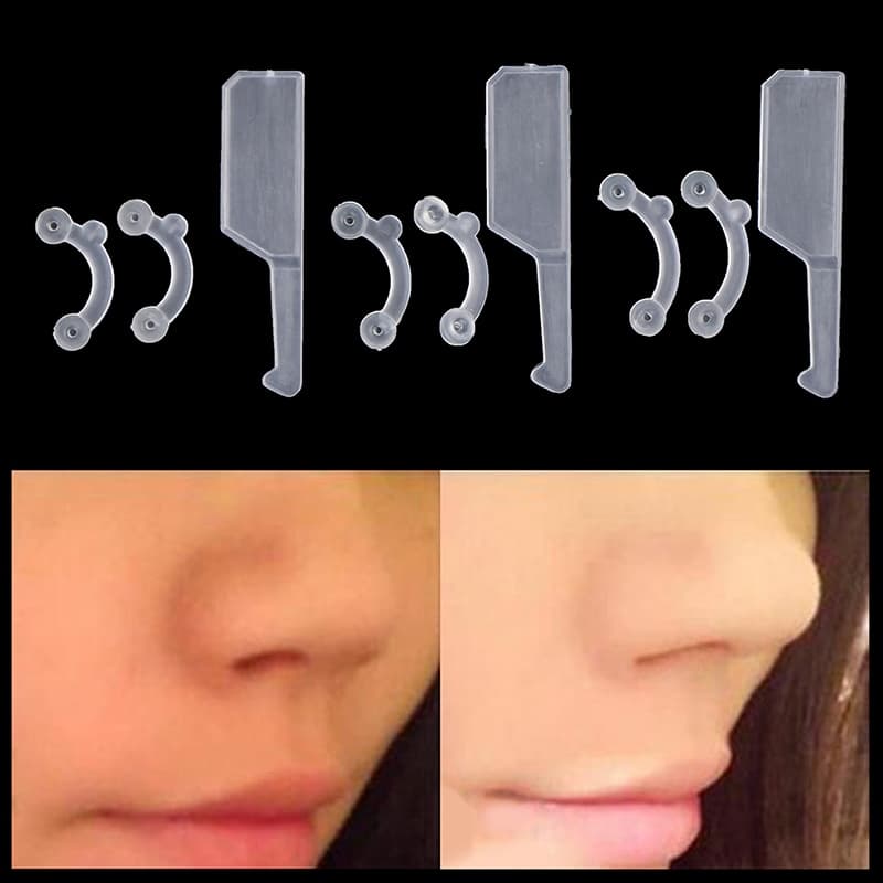Finegoodwell5 6PCS 3*Sizes Beauty Nose Up Lifting Bridge Shaper Massage Tool No Pain Nose BELLE