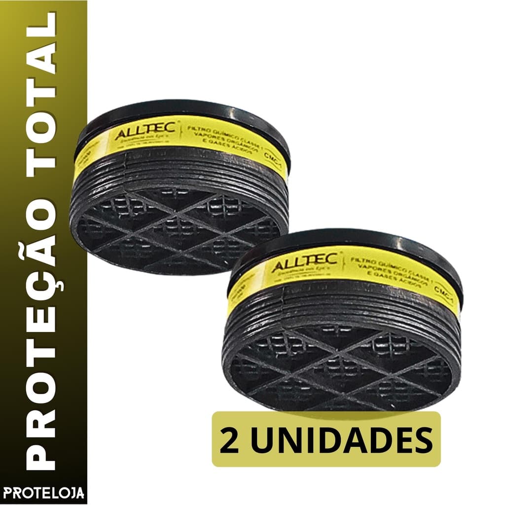 Filtro Químico 2 Un VO/GA Respirador respirador Com Cartucho