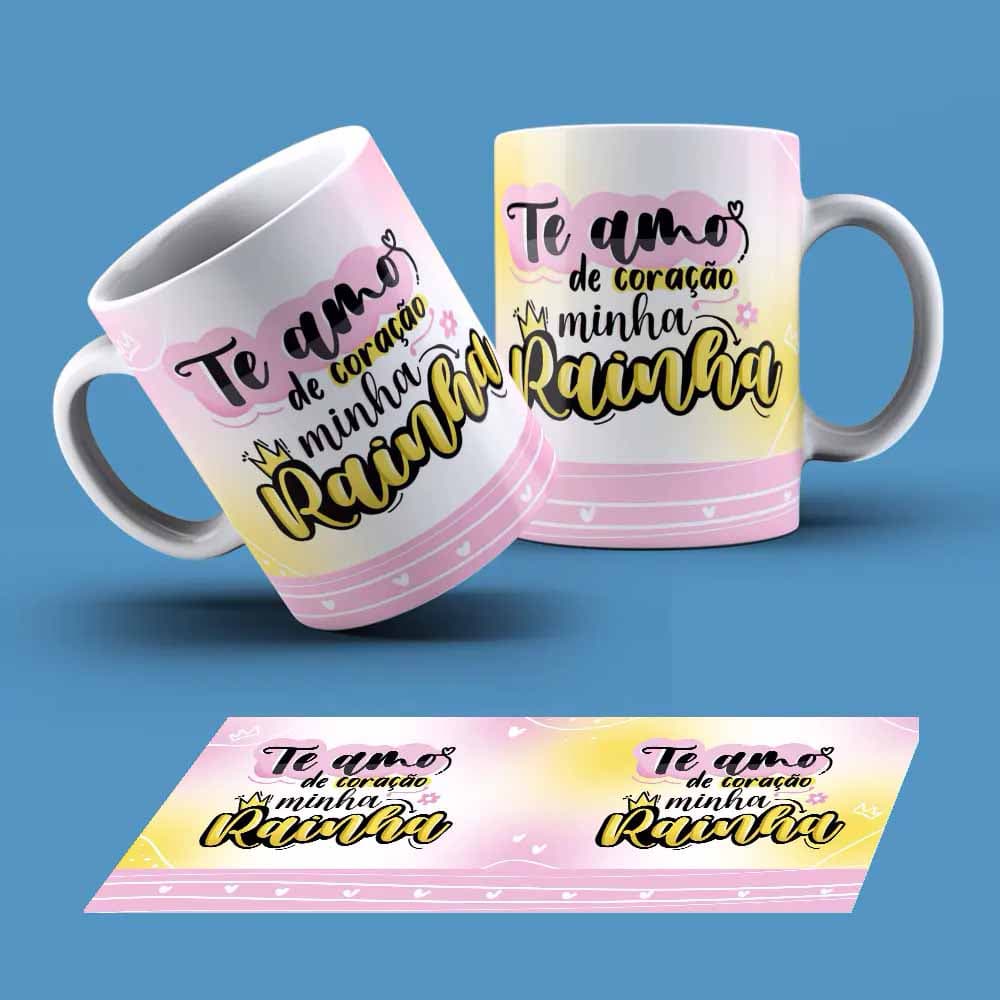 Caneca Flork Tema Mãe Personalizada Com Nome Ref (31707)