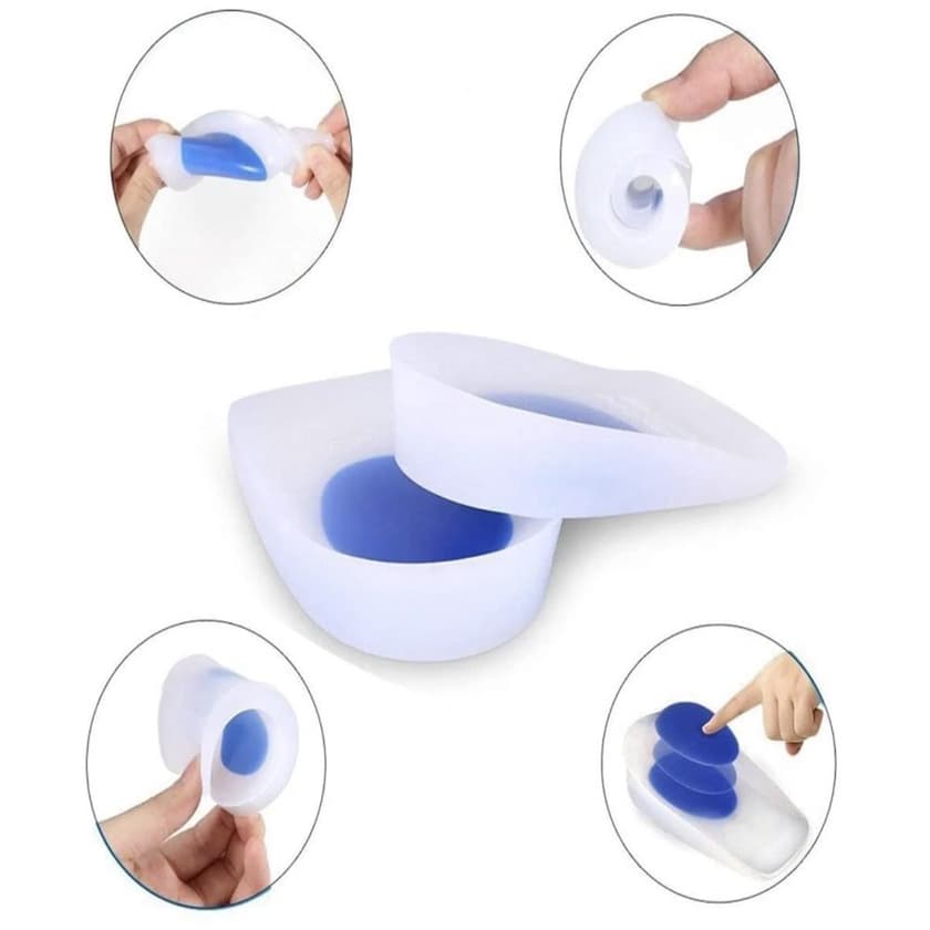 Calcanheira De Silicone Anti Impacto Ortopedica Dor Esporao