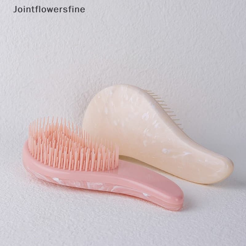 JTFF Marmoreio Antiestático Escova De Cabelo Lidar Com Pente De Massagem Desembaraçante FI