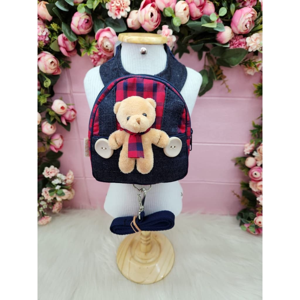 Peitoral Mochila Urso Lenhador  para cachorro e gato