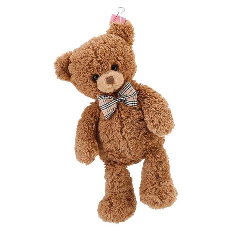 Bebê de abraço Teddy Ursinho Claire Brinquedo de pelúcia Boneca de urso de cabelo longo Boneca de urso de colarinho travesseiro macio