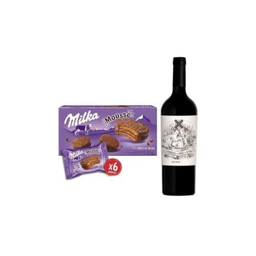 Kit Caixa Ajfajor Mousse + Vinho Cordero Con Piel De Lobo