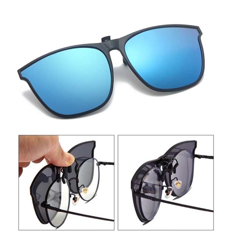 Clip Polarizado Homens E Mulheres Em Óculos De Sol Visão Noturna Anti-Brilho Fotocrômicos Para Motoristas De Automóveis Clipes UV400 Eyewear