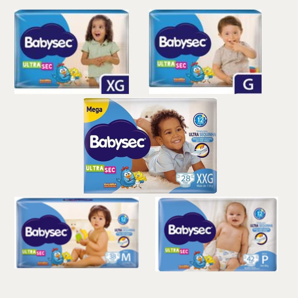 Fralda Babysec Ultra Mega Galinha Pintadinha - 1 Pacote - 12h Proteção