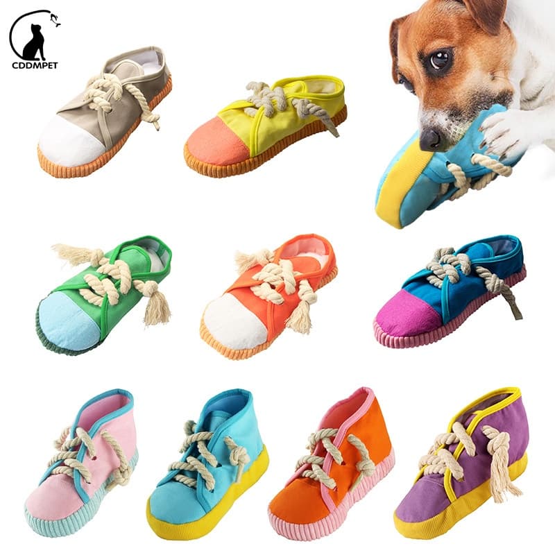Sapatos Em Forma De Brinquedo Cachorro Para Cães Mastigar Animais De Estimação Squeaking