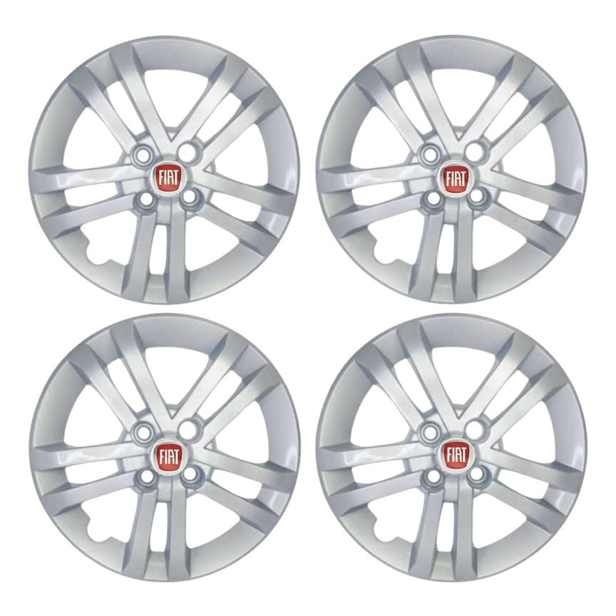 Jogo Calota Fiat Argo 2021 Aro 14 4un Tiger Cb0038pta