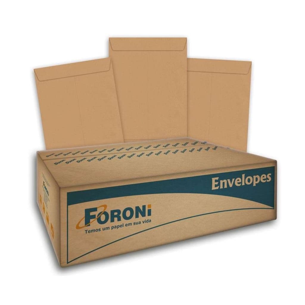 Envelope A5 (Meio A4) Pardo Kraft 50un 80g 162x229 Foroni