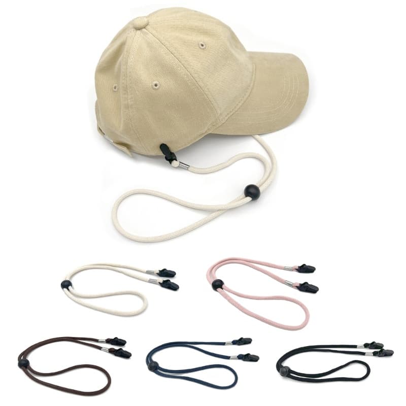 Cordão Chapéu Portátil Para Viagens Ar Clipe Alça Ajustável