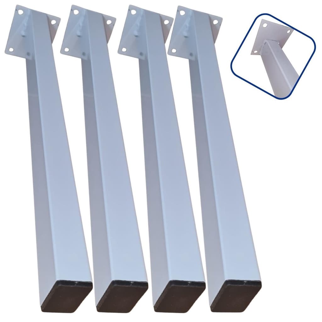 Suporte para Pia de Parafusar 50cm 4 peças Mão Francesa Grapa Bancada Granito Prateleira