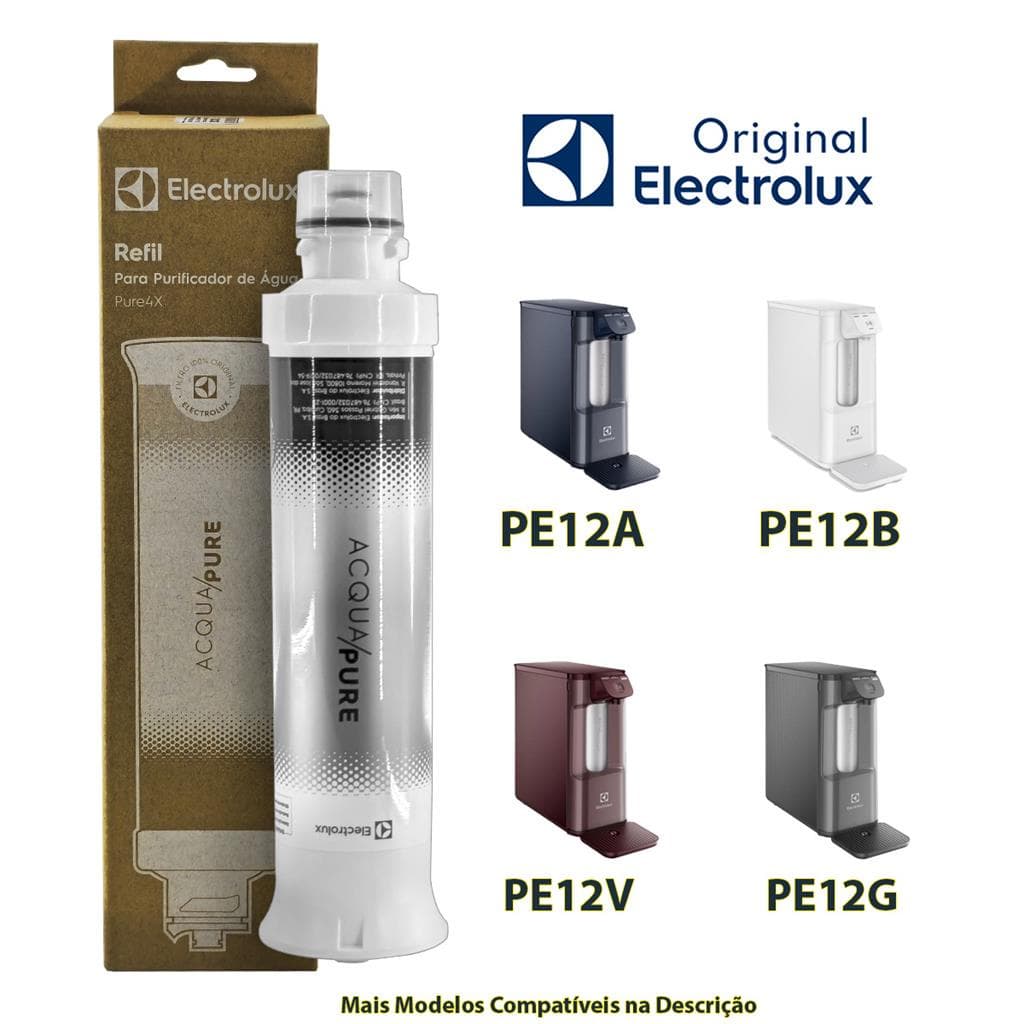 Filtro Para Purificador De Agua Electrolux Original PE12A 41044050  PAPPCA50 A20869301 Refil Filtro Purificador Bebedouro