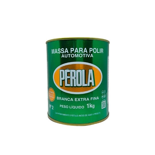 Massa para polir nr. 2  Base Solvente 1 Kg. Pérola