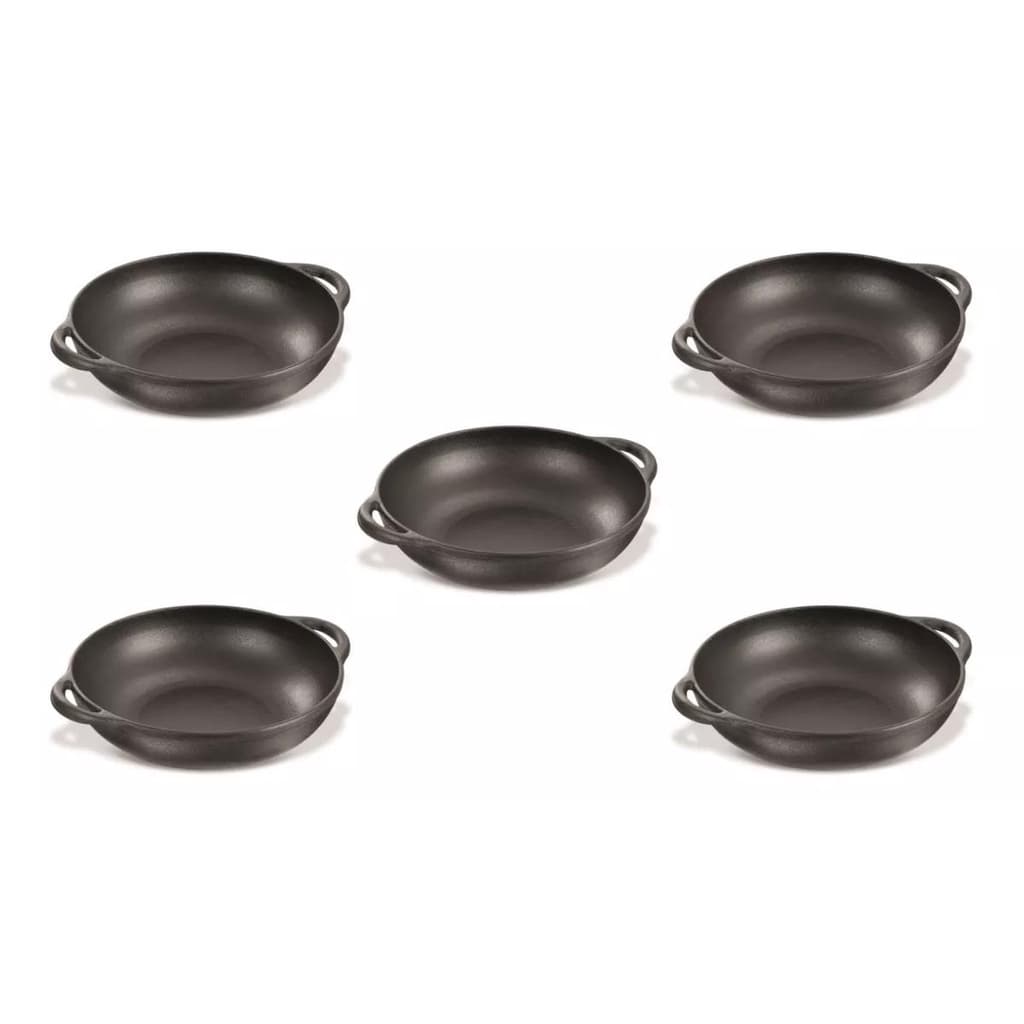 Panela Parmegiana De Ferro Fundido 20cm - 5 Peças