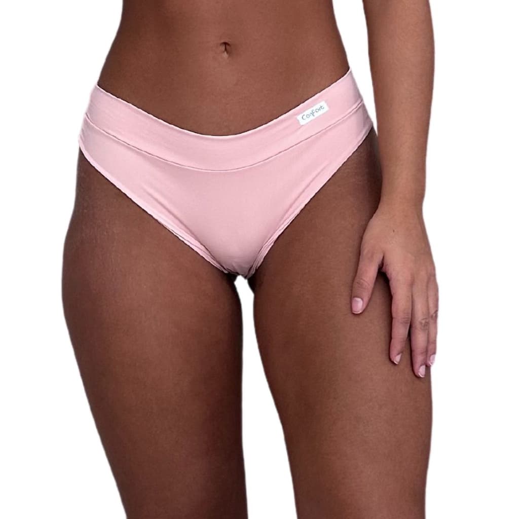 Calcinha Fio Dental Cintura Alta Tanga Fio Duplo Sem Costura