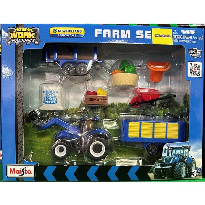 Set Fazenda Mini Work Machines Tamanho Médio Maisto 1/64