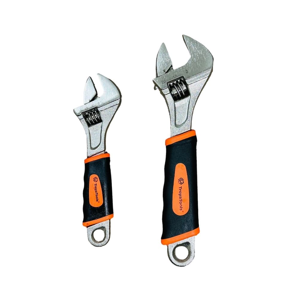 Chave Inglesa 6'' Ou 8'' Média Bico Ajustável Cabo Emborrachado