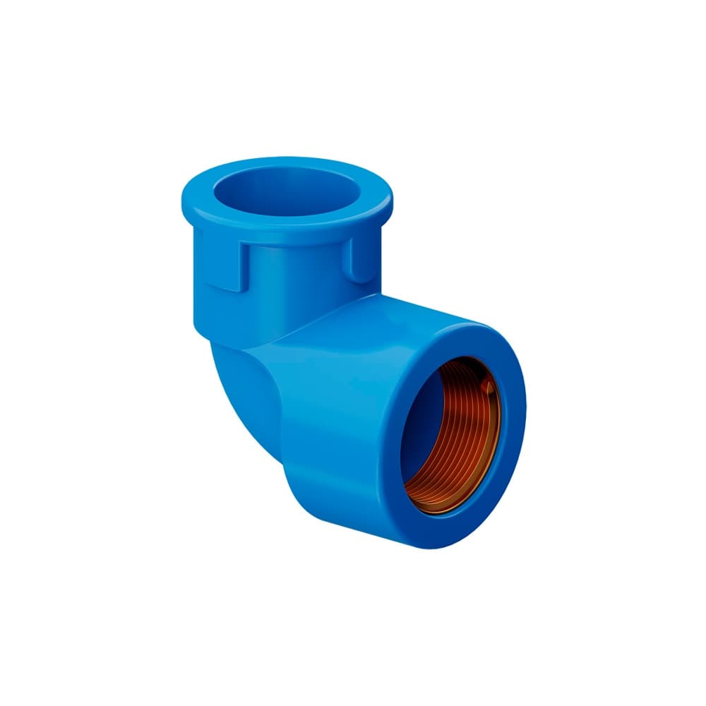Joelho Azul 90° Com Bucha de Latão 25mmX 1/2" Tigre