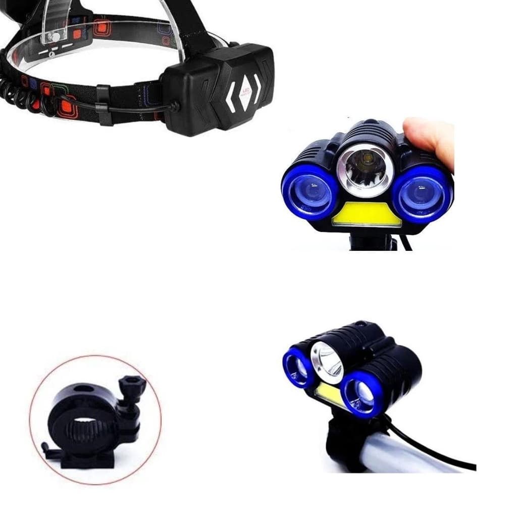 Lanterna de Cabeça Bicicleta Led Farol  Ref. 55008