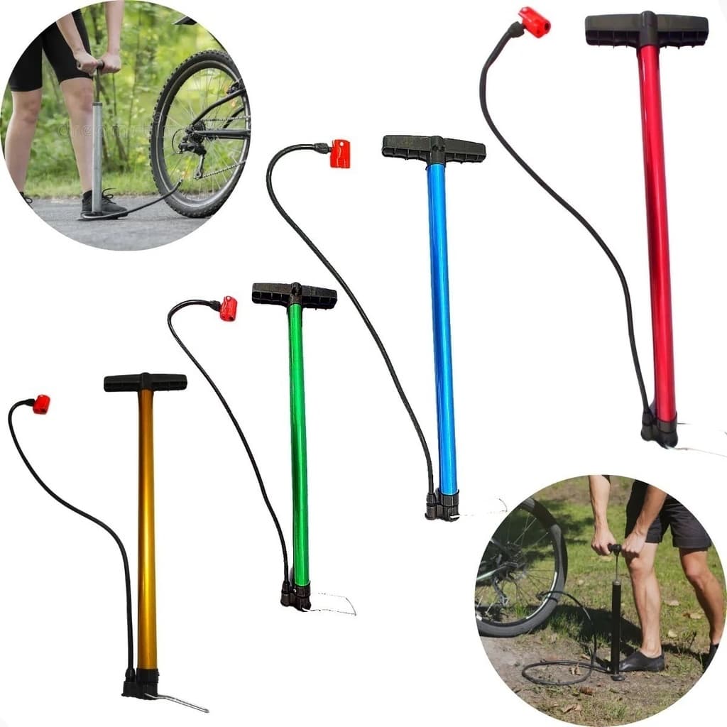 Bomba De Ar Encher Pneu Bicicleta/moto/bola E Balão Forte