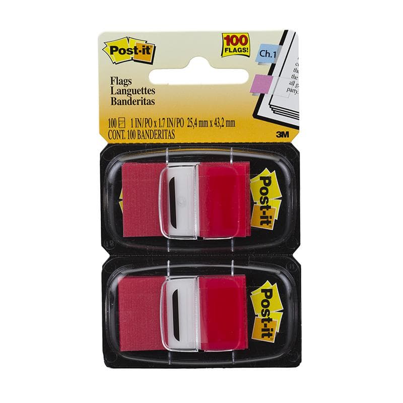 Post-It tape flags vermelho com 100 fls 3M