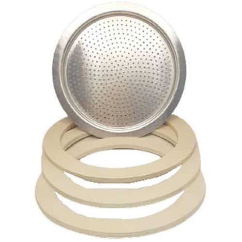 Filtro 3 Borrachas  De Cafeteira Italiana 3 Xícaras Reparo