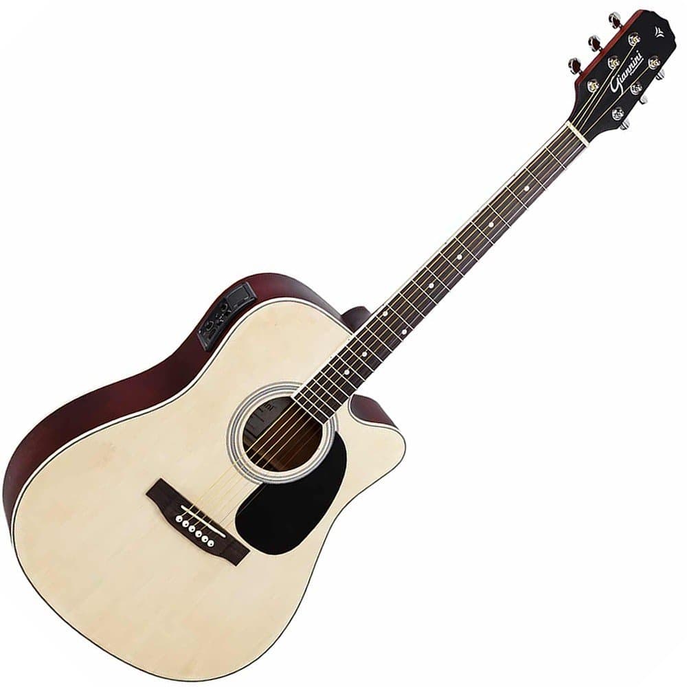 Violão Folk Elétrico Aço Giannini Nat Gdc-1 Fgrátis 12 X