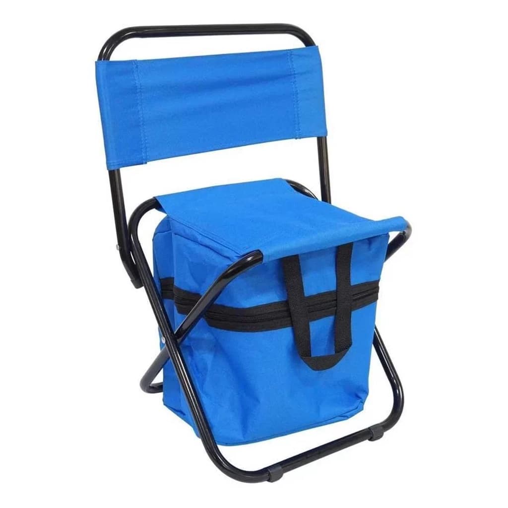 Cadeira De Camping E Pesca Com Bolso Dobrável Importway