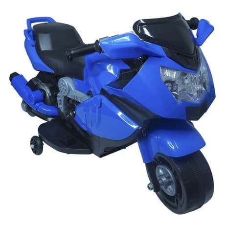 MINI MOTO ELÉTRICA INFANTIL 6V BW044 - Seu Pequeno vai se amarrar com a mini moto, feita especialmente para proporcionar mais diversão e ajudar no desenvolvimento pedagógico.  Emite luzes e sons.