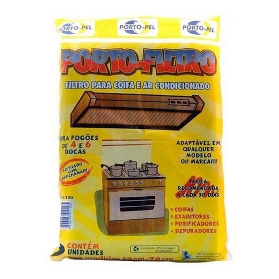 2 Filtro Para Coifa Purificador Depurador Universal Cozinha