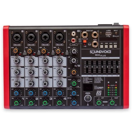 MESA DE SOM SOUNDVOICE COMPACTA MC6PLUS EUX