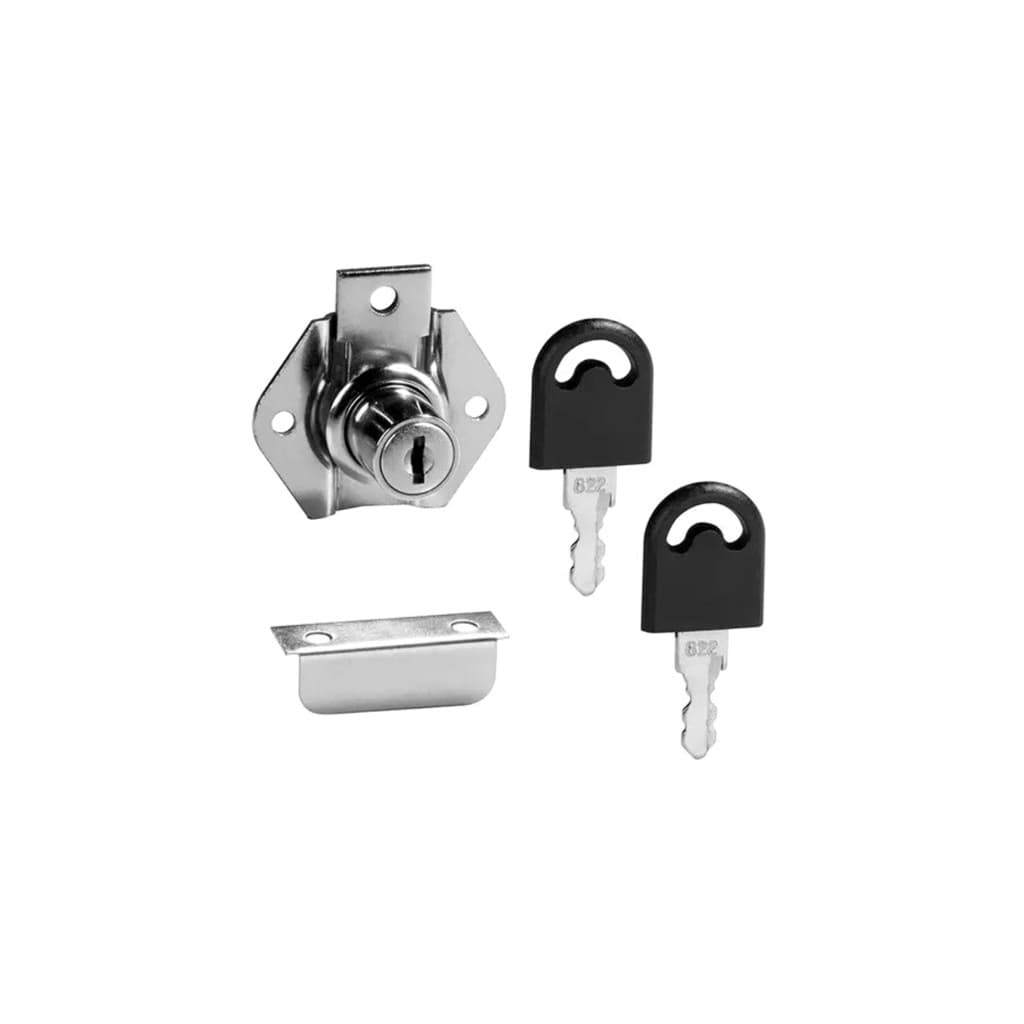 Fechadura Para Móveis Cano Curto 22mm X D17 Com 2 Chaves XF