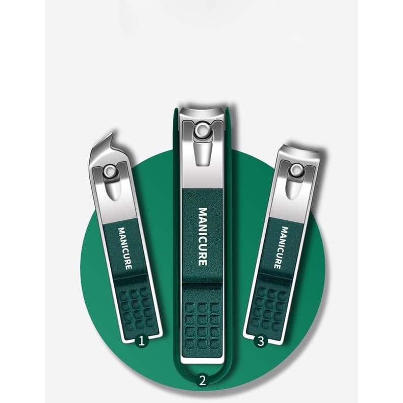 Conjunto cortadores de unhas completo  Unissex de luxo com estojo alta qualidade Aço inox Lixa de unha