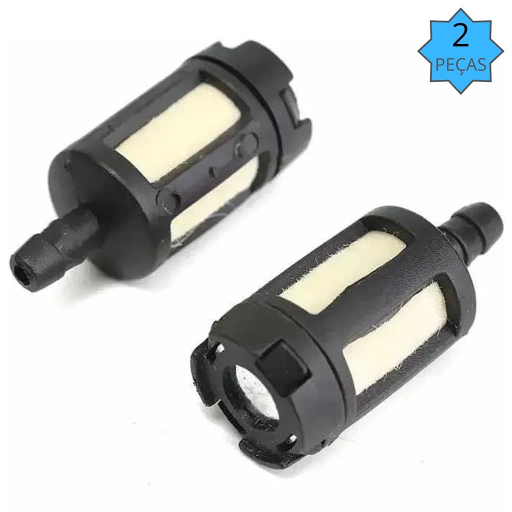 Kit 2 Filtros Combustível Para Roçadeira a Gasolina Universal Todas Marcas