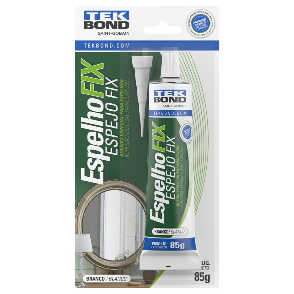 Adesivo Espelho Fix 85g Branco Tekbond