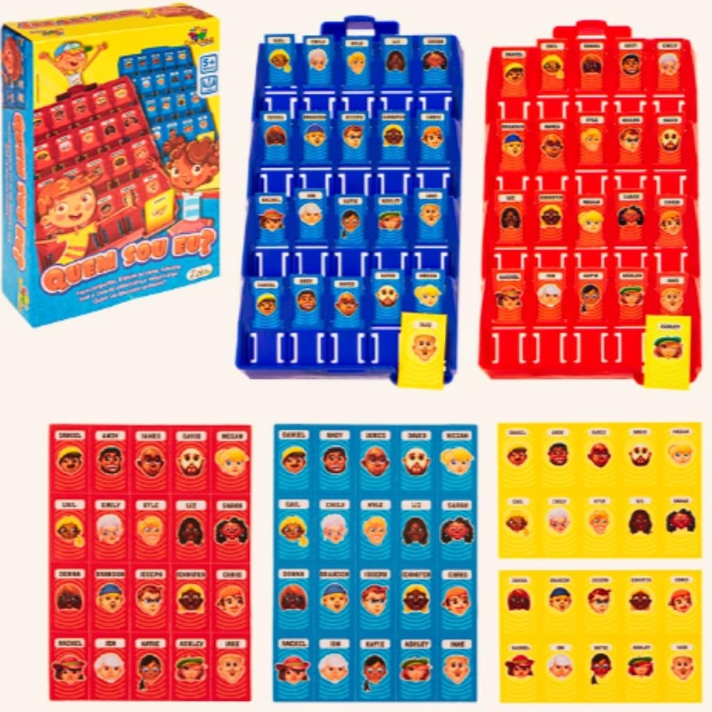 Jogo Quem Sou Eu? Brinquedo Educativo Divertido Adivinhe o que ele está pensando