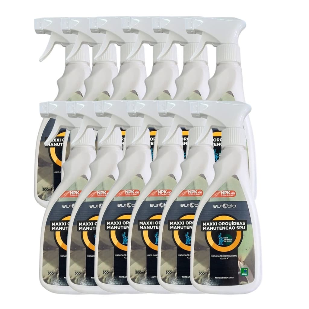 Fertilizante Foliar Maxxi Orquídeas Manutenção SPU 500ml Caixa com 12