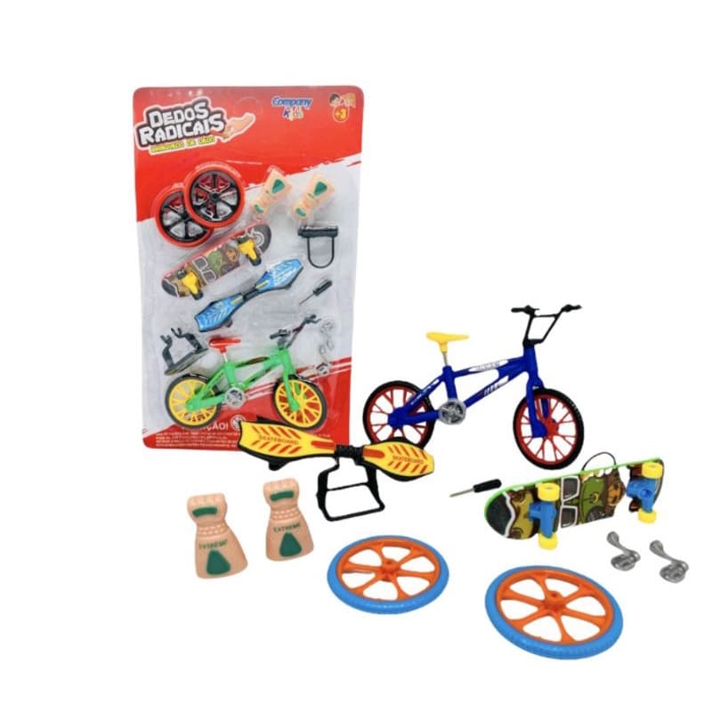 Skate e Bicicleta de Dedos Infantil