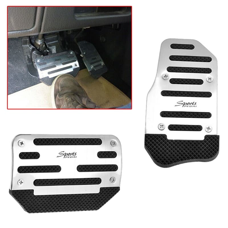 2 Pçs Pedal Do Acelerador De Gás E De Freio Capa Almofada De Pé Antiderrapante Para Carro De Transmissão Automática Univ