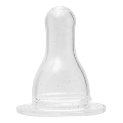 Bico De Mamadeira P/ Bebê Silicone Redondo - 1 Unidade