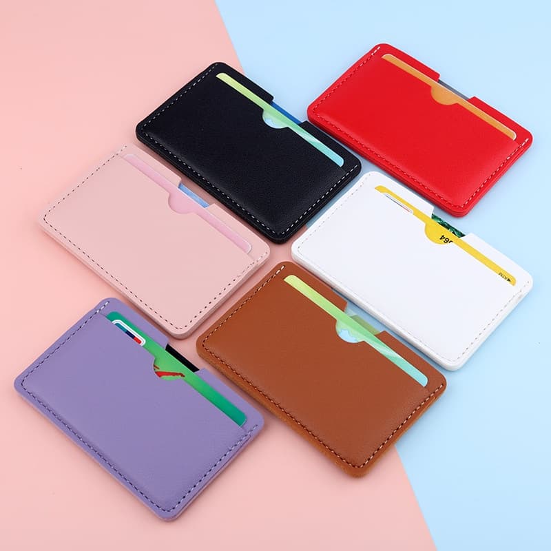 Porta-cartões bancários ultrafino feminino porta-cartões de identificação