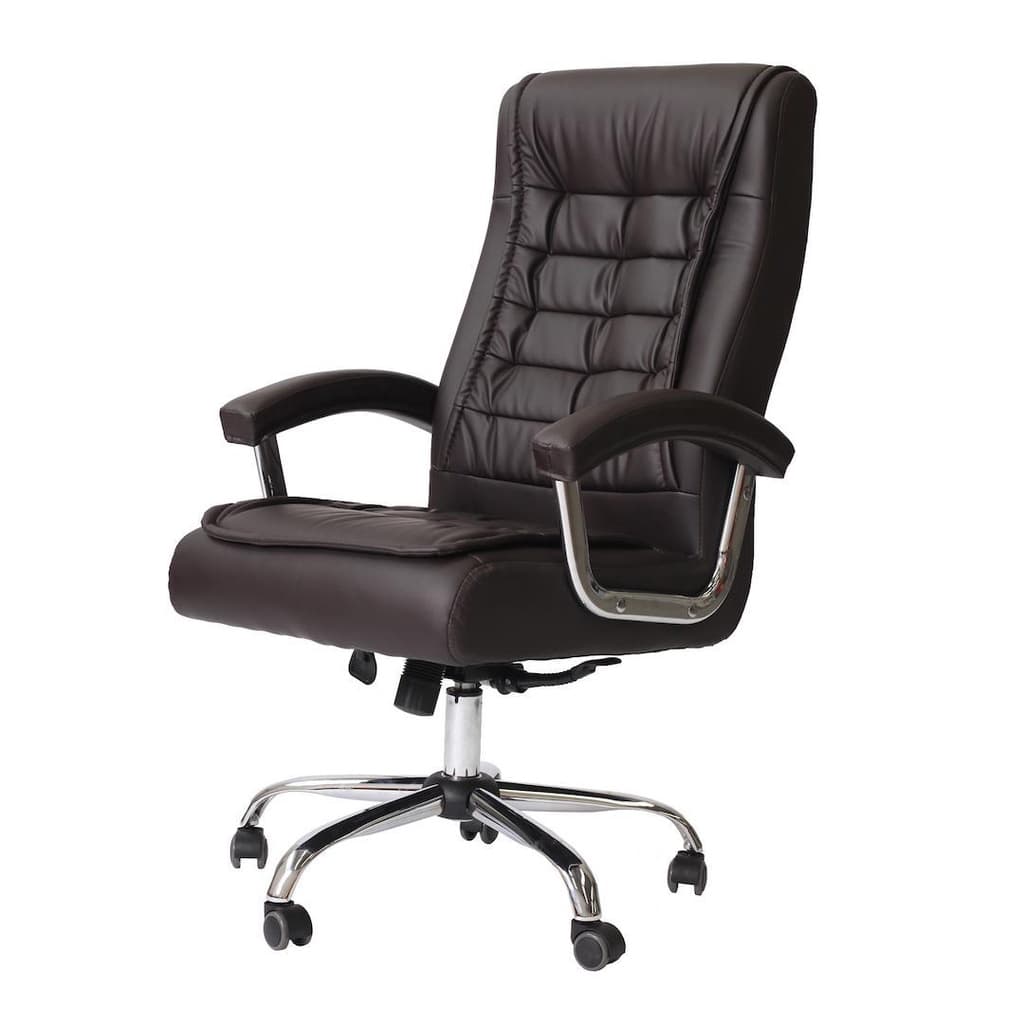 Cadeira de Escritório Big Presidente Premium Com 42 Molas Ensacadas Marrom